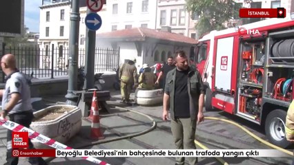 Beyoğlu’nda trafo yangını