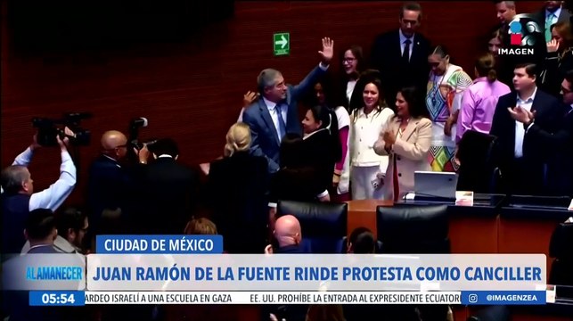 Juan Ramón de la Fuente rinde protesta como nuevo secretario de Relaciones Exteriores