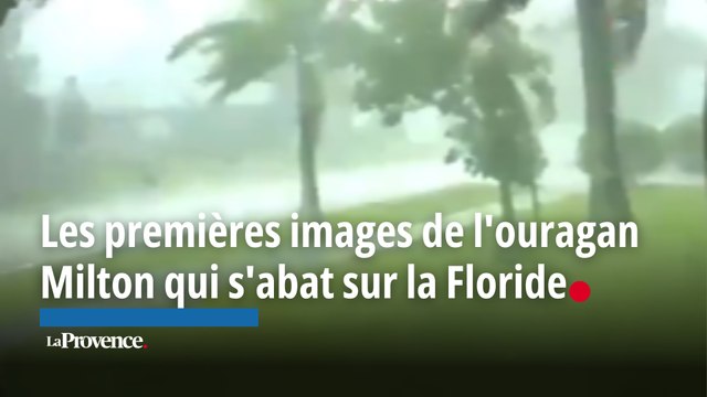 Les premières images de l'ouragan Milton qui s'abat sur la Floride