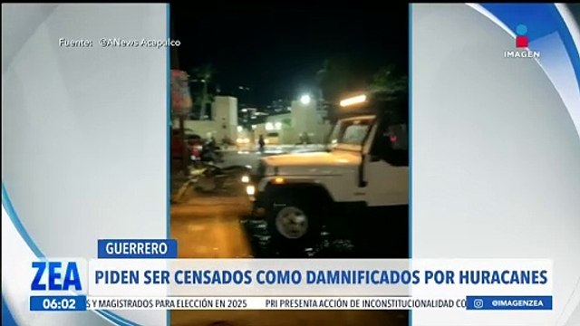 Acapulqueños piden ser censados como damnificados de los huracanes John y Otis