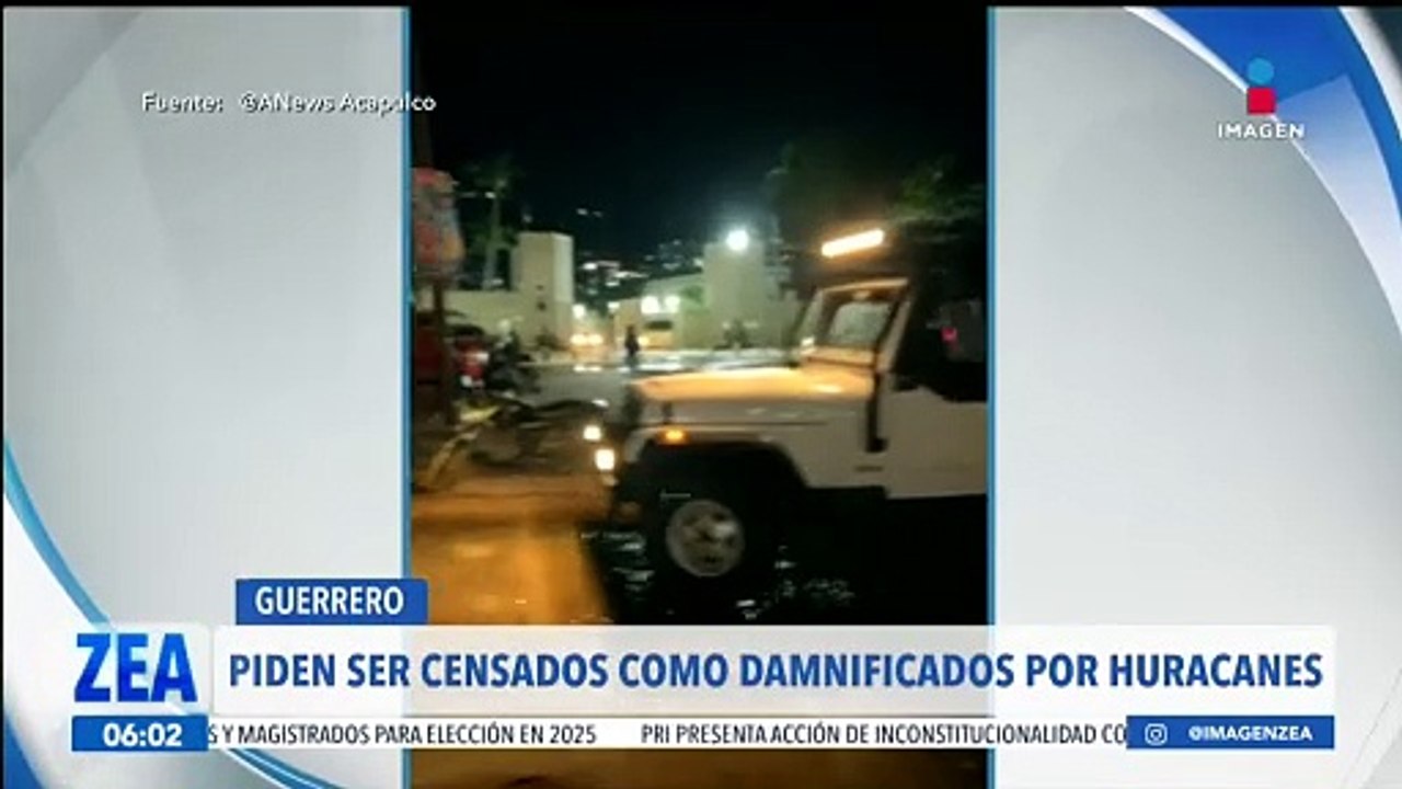 Acapulqueños piden ser censados como damnificados de los huracanes John y Otis