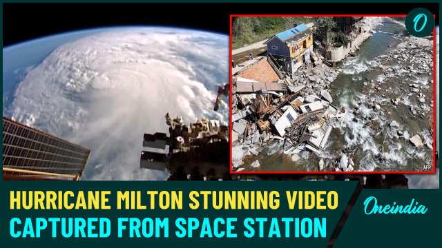 Hurricane Milton Dramatic footage From Space Station | Mind-Boggling Hurricane Seen From Space