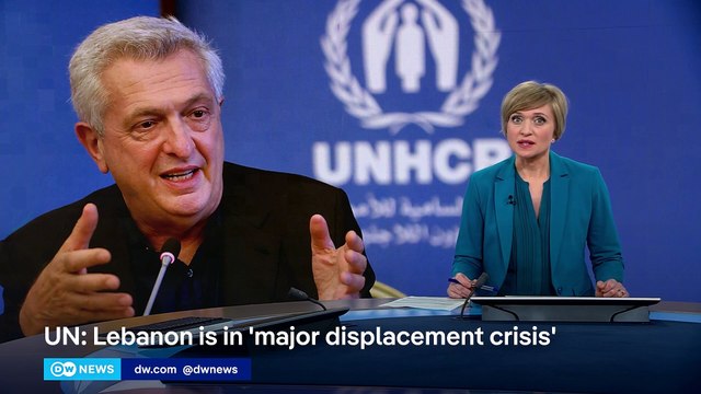 Lebanon estimates 12 million people displaced as Hezbollah Israel continue attacks DW News_1080