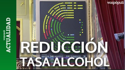El Congreso aprueba la medida del PSOE sobre la tasa de alcoholemia