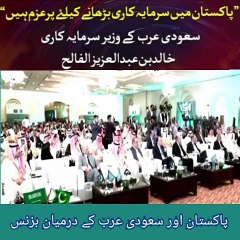 Pakistan 2 BN investment Agreement form Saudi Arabia business forum