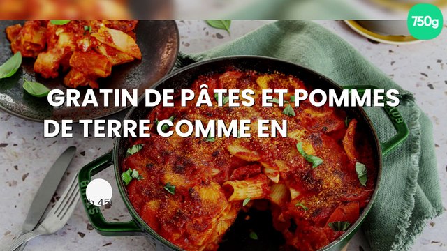Gratin de pâtes et pommes de terre comme en Calabre