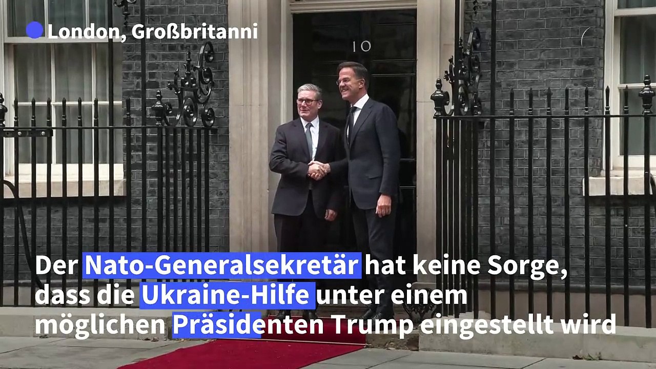 Ukraine-Hilfe: Rutte auch bei möglichem Wahlsieger Trump zuversichtlich