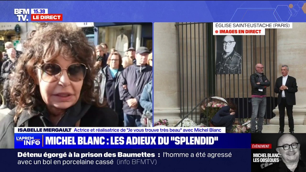 Obsèques de Michel Blanc: "C'est un vrai choc, il va nous manquer" confie Isabelle Mergault