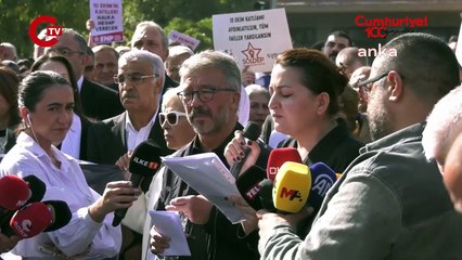 10 Ekim'de hayatını kaybedenler Ankara'da anıldı