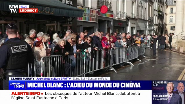 Obsèques de Michel Blanc: Putain, Michel, qu'est-ce que tu nous as fait? , a lancé Jean-Paul Rouve