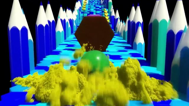 Funny Jumping Bowling Ball and Kinetic Sand Space Adventure_ Learn Colors, Shapes for Kids Binkie TV