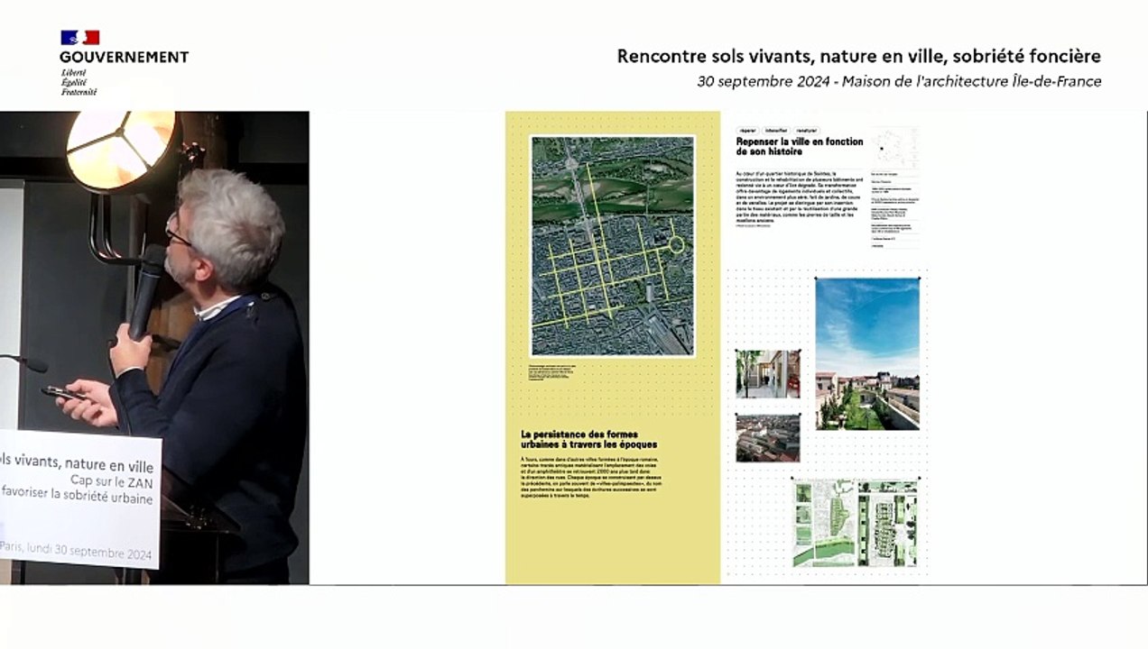 Inauguration de l'exposition "Cap sur le ZAN ! Des solutions sur-mesure pour s’adapter à la rareté des ressources et bien vivre dans nos territoires", 30 septembre 2024