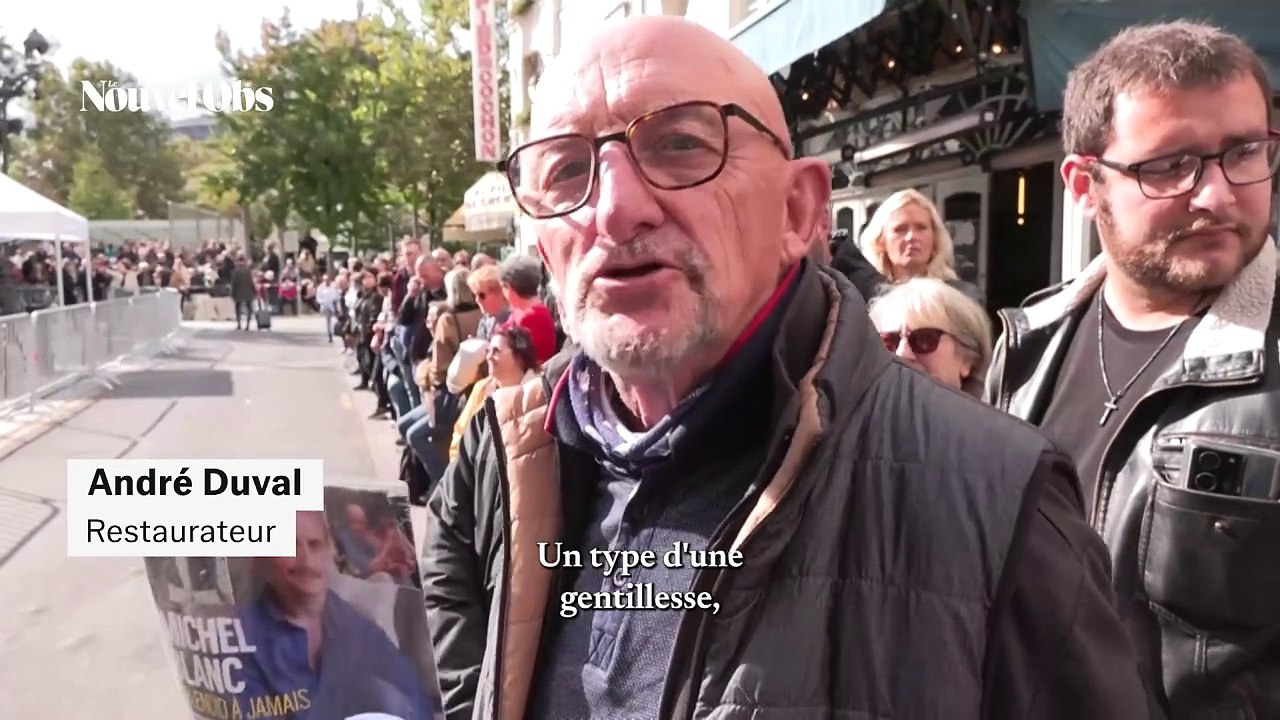 Aux obsèques de Michel Blanc à Paris : "Il nous a fait rire, maintenant il nous fait pleurer"