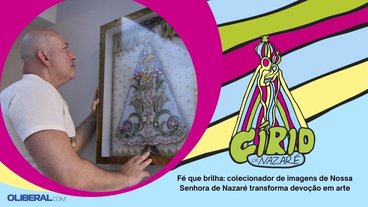 Fé que brilha: colecionador de imagens de Nossa Senhora de Nazaré transforma devoção em arte