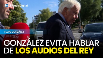 Felipe González evita hablar de los audios del rey Juan Carlos