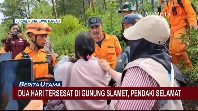 Mengharukan, Pendaki Remaja Bertemu Keluarga Usai Dua Hari Tersesat di Gunung Slamet