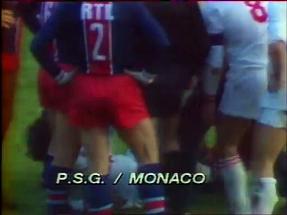 PARIS.SG  - MONACO  - 1981 - SAISON  1980/1981 -