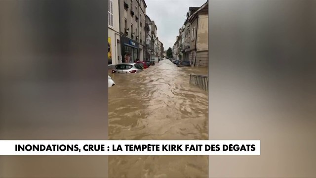 Inondations : la tempête Kirk fait des dégâts, 67.000 foyers toujours privés d’électricité