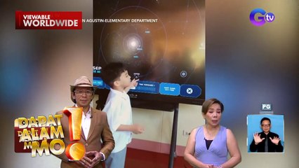 Bata, hinangaan sa kanyang galing sa astronomy | Dapat Alam Mo!