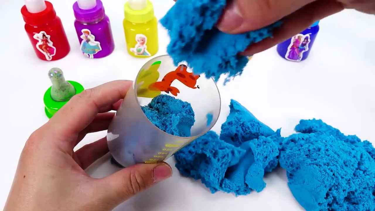 Satisfying Video l How to make Rainbow Kinetic Sand INTO Making Milk Bottle Cutting ASMR