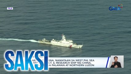 190 barko ng China, namataan sa West PHL Sea mula Sept. 30 - Oct. 6; research ship ng China, nakita malapit sa Palawan at Northern Luzon | Saksi