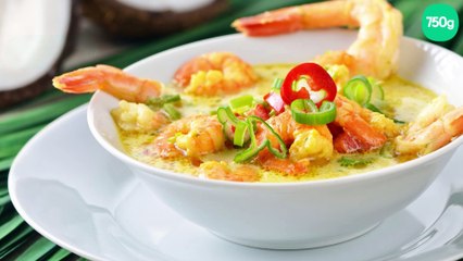 Curry de crevettes au Monsieur Cuisine