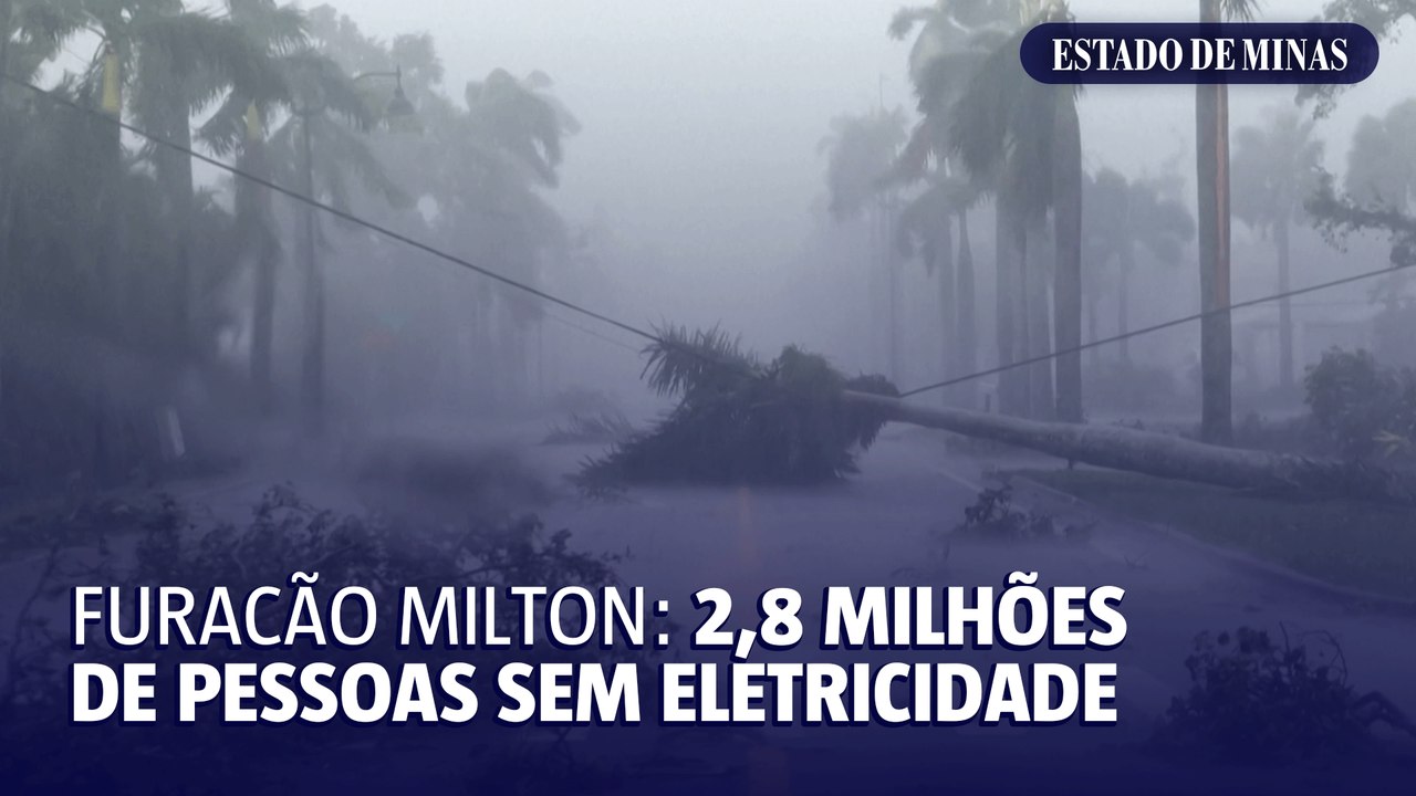 Furacão Milton: 2,8 milhões de pessoas sem eletricidade