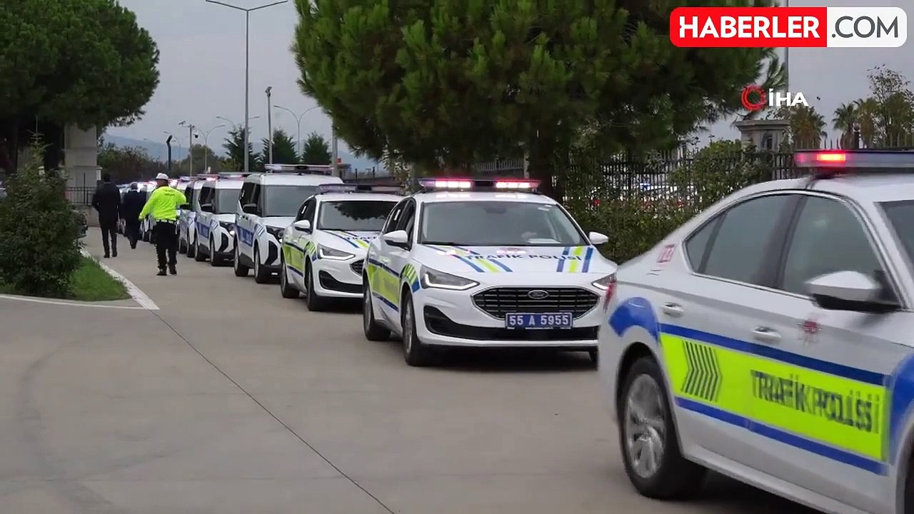 Samsun Emniyeti'ne 91 Yeni Araç Takviyesi