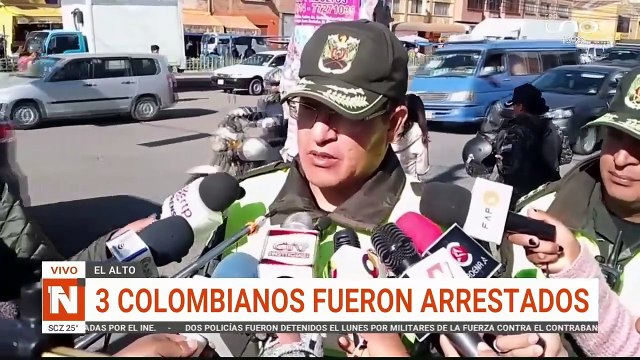 Hinchas colombianos detenidos