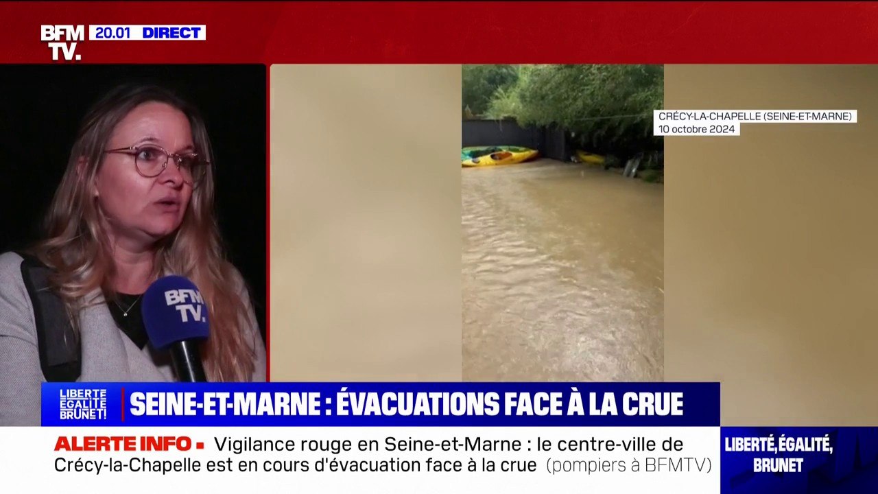 Crues en Seine-et-Marne: les habitants du centre-ville de Crécy-La-Chapelle appelés à évacuer