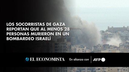 Los socorristas de Gaza reportan que al menos 28 personas murieron en un bombardeo israelí