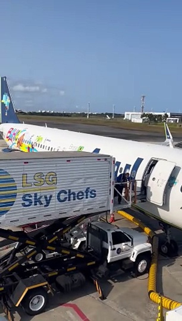 Avião da Azul em homenagem ao estado da Bahia