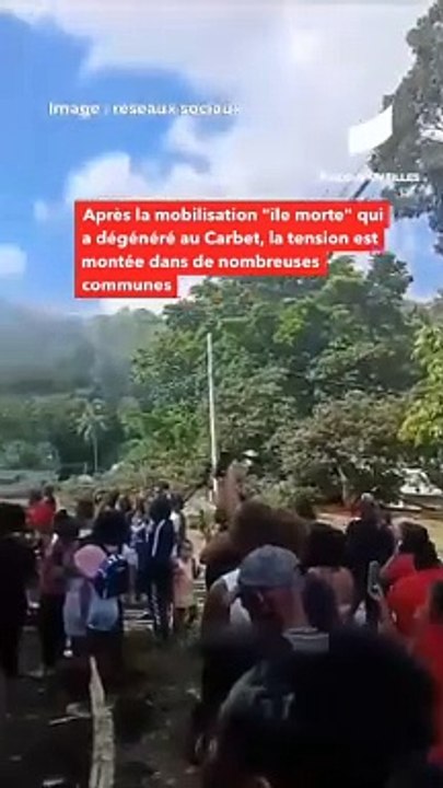 Scènes d'émeutes en Martinique