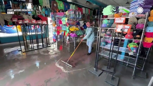 Messy cleanup for homes and businesses after Hurricane Milton