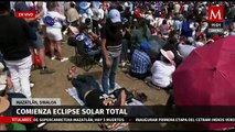 Comienza el eclipse solar total 2024