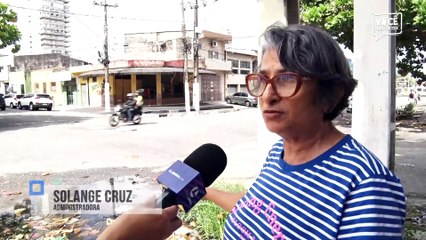 Administradora Solange Cruz denuncia bueiro entupido na Rua do Una, no Telégrafo
