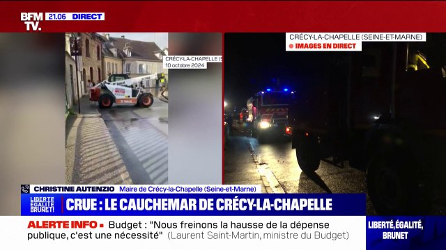 Crues en Seine-et-Marne: Au moins une cinquantaine de personnes évacuées à Crécy-la-Chapelle