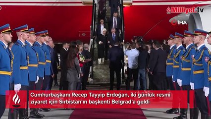 Cumhurbaşkanı Erdoğan Arnavutluk'tan Sırbistan'a geçti