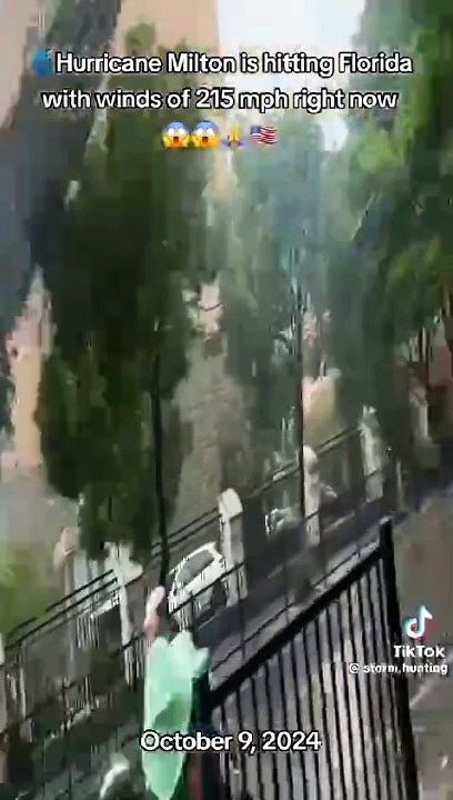 Hurricane Milton's is hitting Florida USA