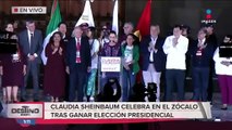 Claudia Sheinbaum celebra en el Zócalo tras ganar elección presidencial | Destino 2024