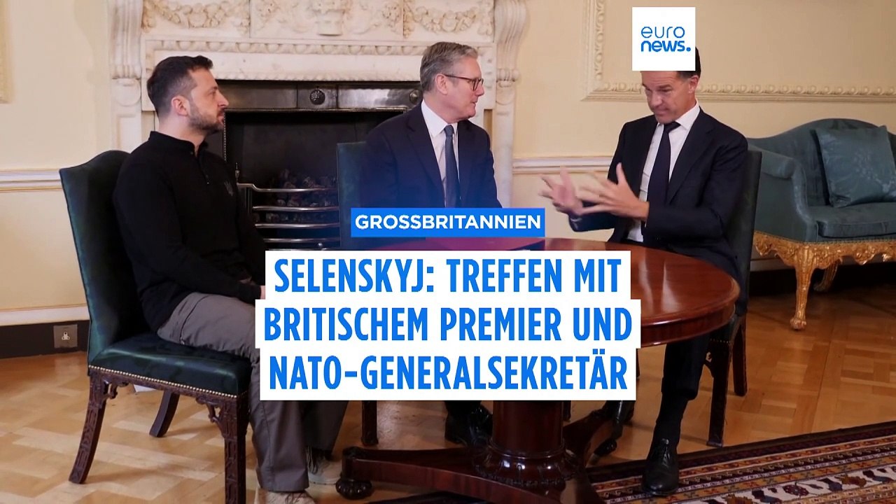 Selenskyj wirbt in Großbritannien für Unterstützung seines 'Siegesplans'