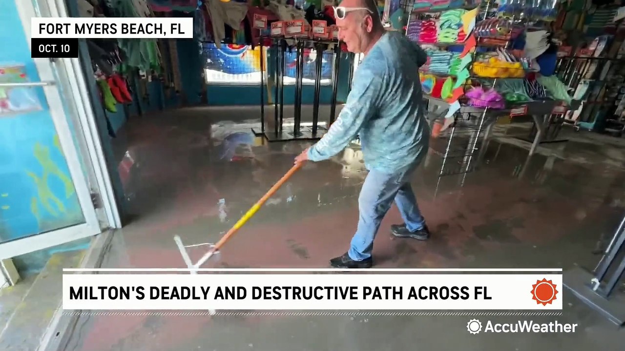 Hurricane Milton's destructive path across Florida