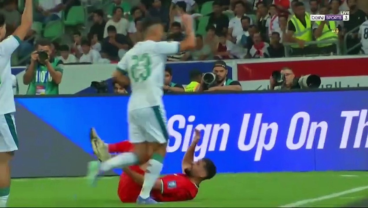 تصفيات آسيا المؤهلة لكأس العالم 2026 العراق   فلسطين  الذهاب  الشوط الاول 2024-10-10