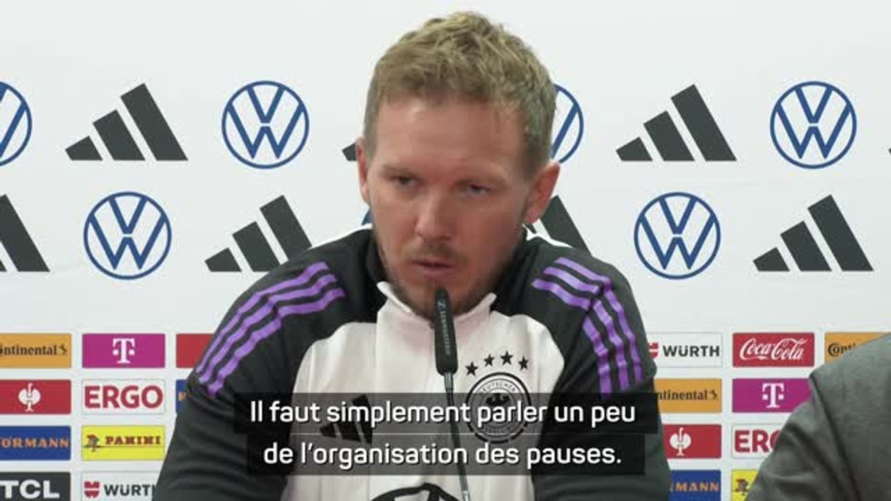 Allemagne - Nagelsmann inquiet des cadences infernales