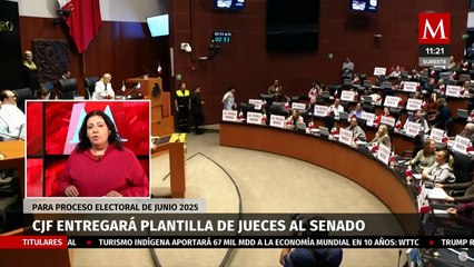 CJF entregará plantilla de jueces al Senado para proceso electoral de junio 2025: Lorena López