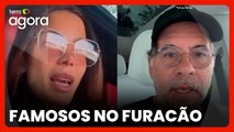 Celebridades sofrem com consequências do furacão Milton na Flórida