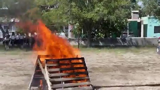 Protección Civil y Bomberos de San Buenaventura realiza simulacros en escuelas