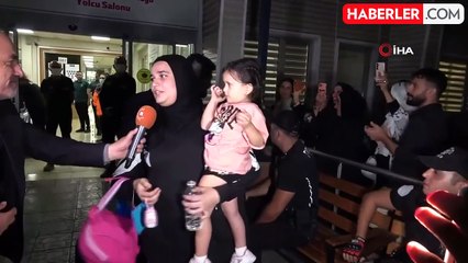 Lübnan'dan Tahliye Edilen Türkler Mersin'de Alkışlarla Karşılandı