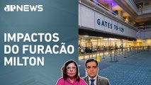 Empresas aéreas cancelam voos do Brasil para Flórida; Vilela e Dora Kramer analisam