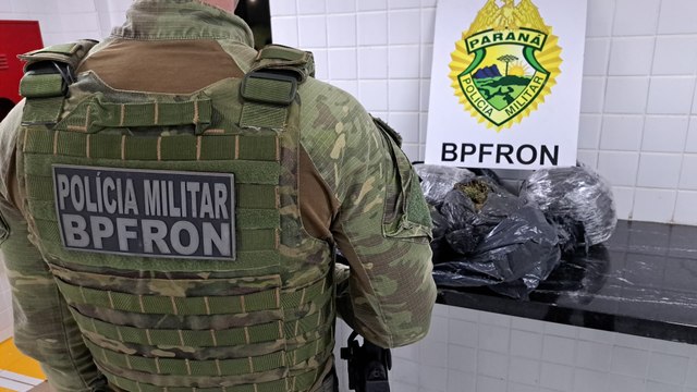 Rapaz é preso com capulho de maconha após abordagem do BPFron na BR-277 em Cascavel